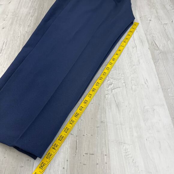 Vintage Monterey Canyon Blue Stretch Top Straight Leg Slacks Pants 16 - Picture 8 of 9